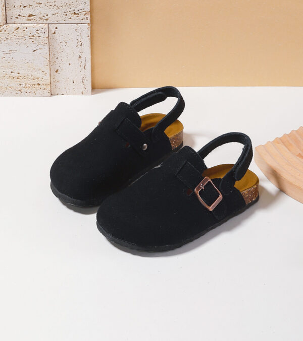 Sabot sandales noir pour enfant | Rahel-k.com